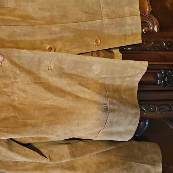 Womens Tan Suede Jacket Macys New M Unworn - Picture 3 of 6